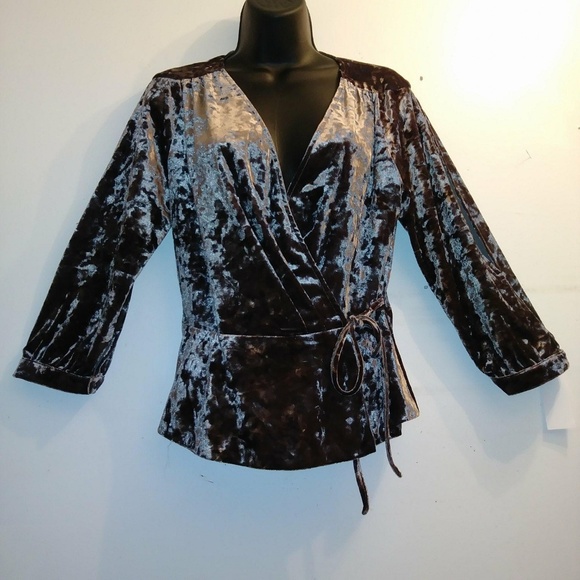 Tops - Women's velvet crush blouse